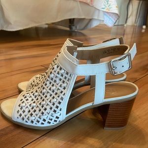 White Franco Sarto Sandals